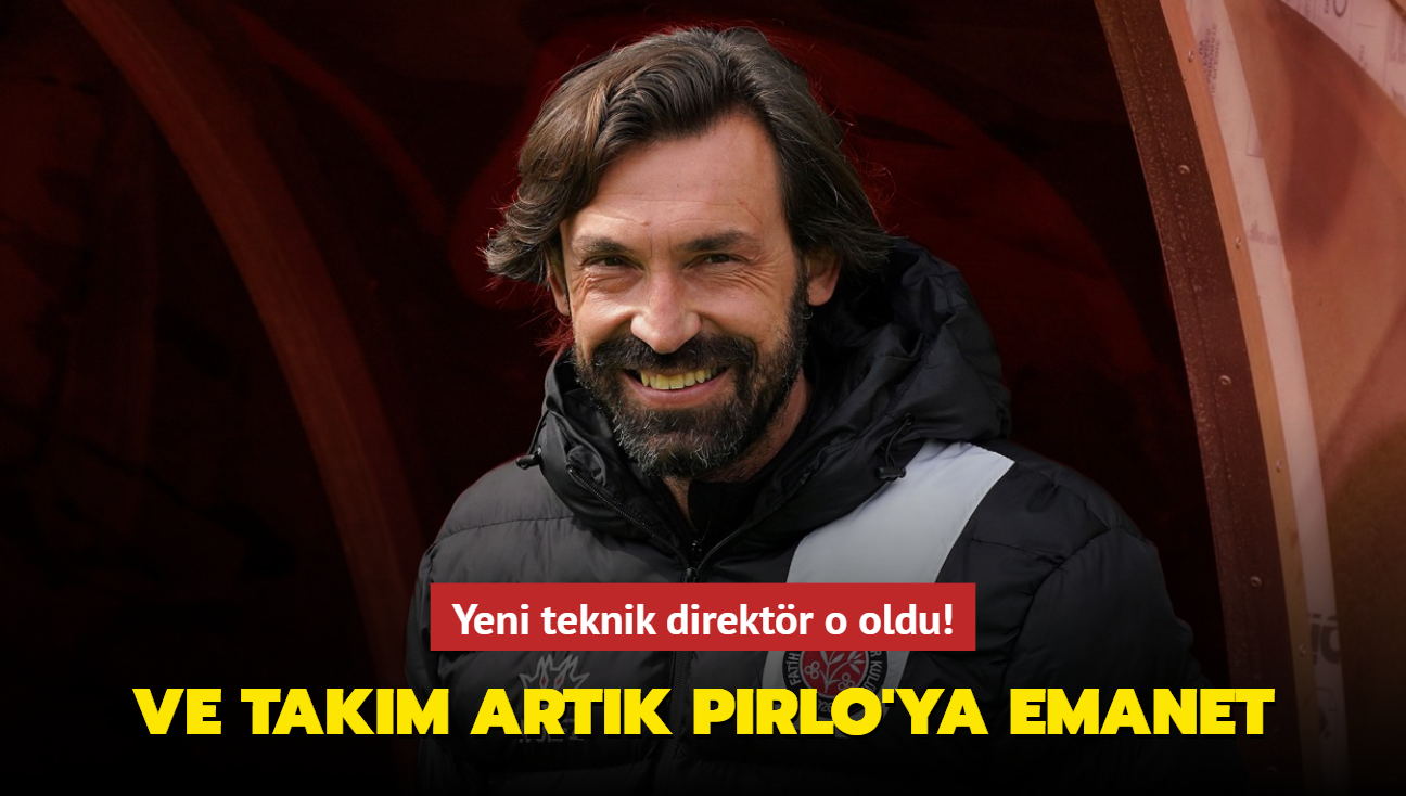 Ve takm artk Andrea Pirlo'ya emanet! Yeni teknik direktr o oldu...