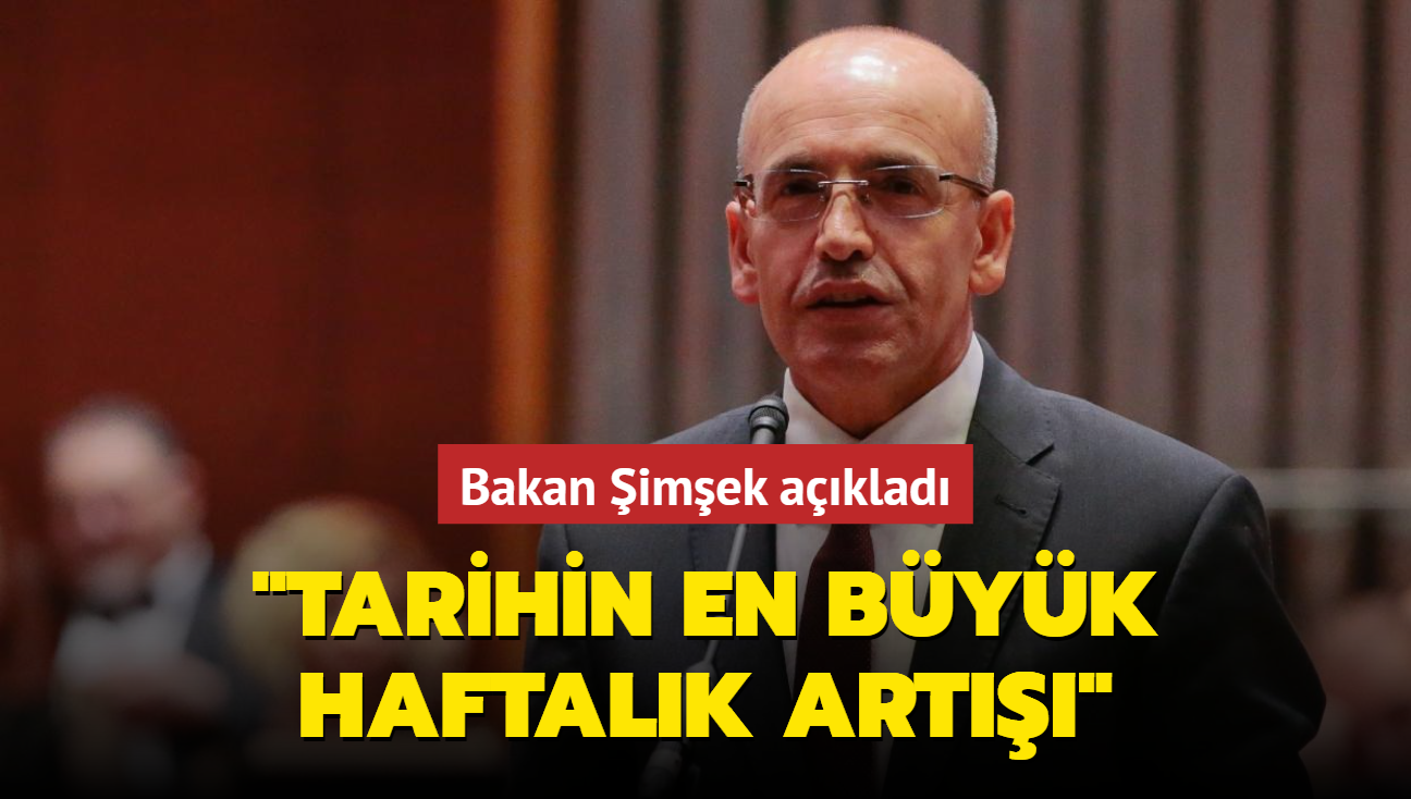 Bakan imek aklad: Tarihin en byk haftalk art