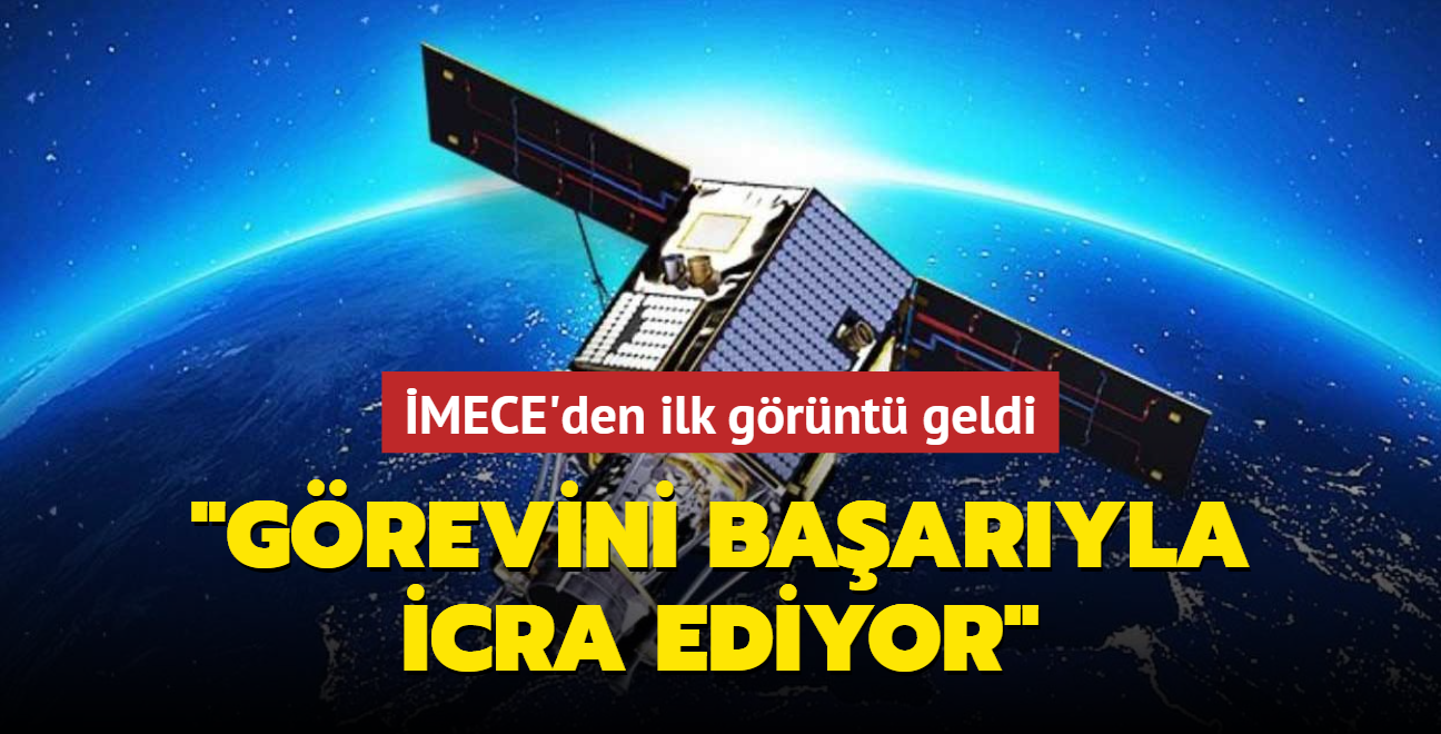 Trkiye'nin ilk yerli ve milli uydusu MECE'den ilk grnt geldi... "Grevini baaryla icra ediyor"