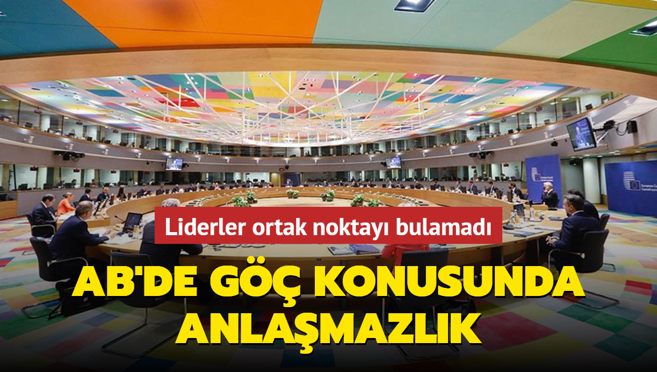 AB'de g konusunda anlamazlk... Liderler ortak noktay bulamad