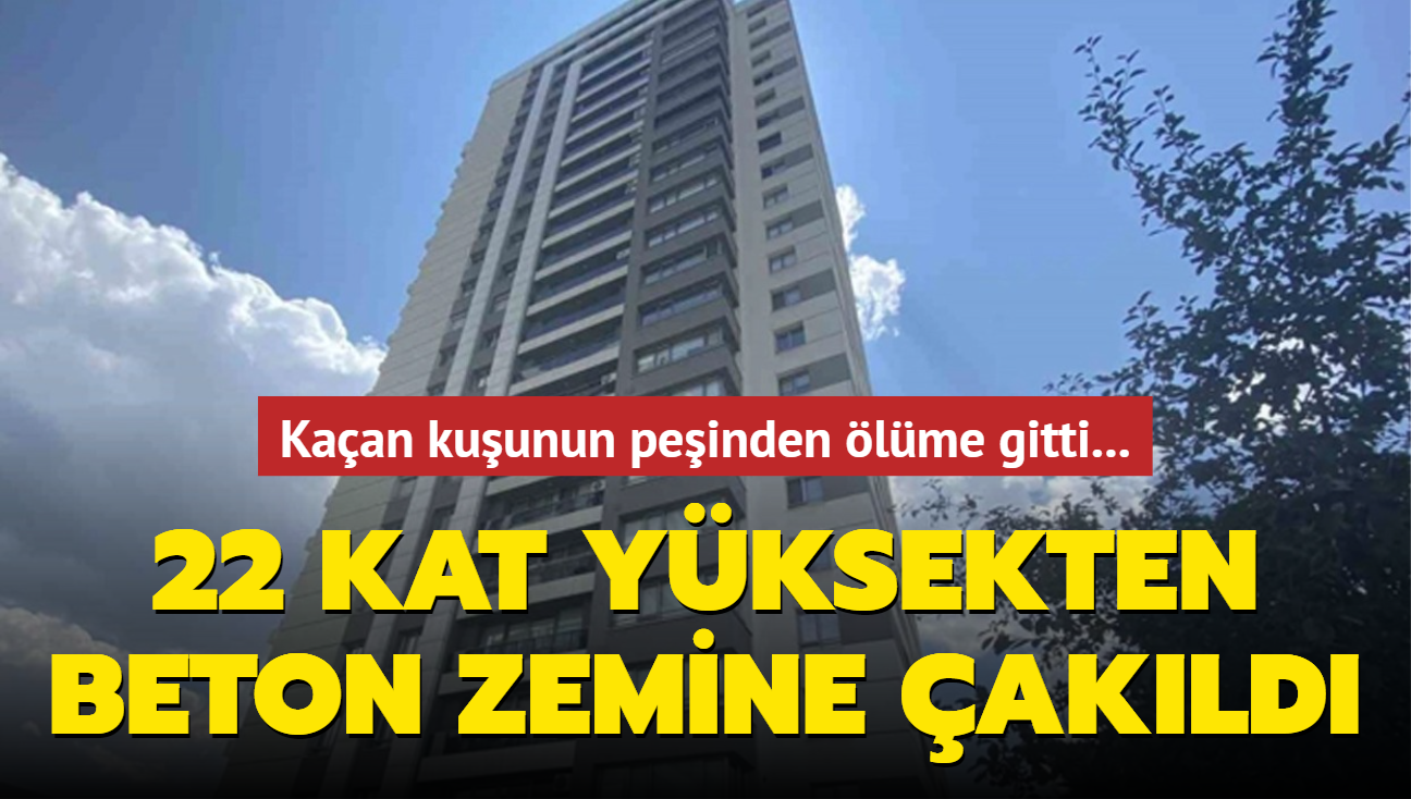 Kaan kuunun peinden lme gitti... 22 kat yksekten beton zemine akld