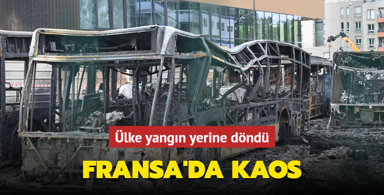 Fransa'da kaos sryor...lke yangn yerine dnd