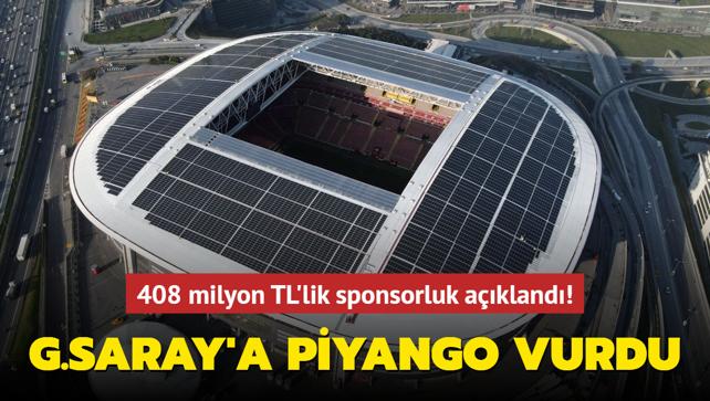 Galatasaray'a piyango vurdu! 408 milyon TL'lik sponsorluk akland