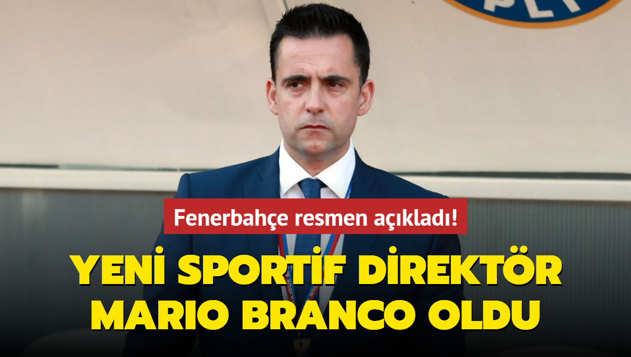 Fenerbahe resmen aklad! Yeni sportif direktr Mario Branco oldu