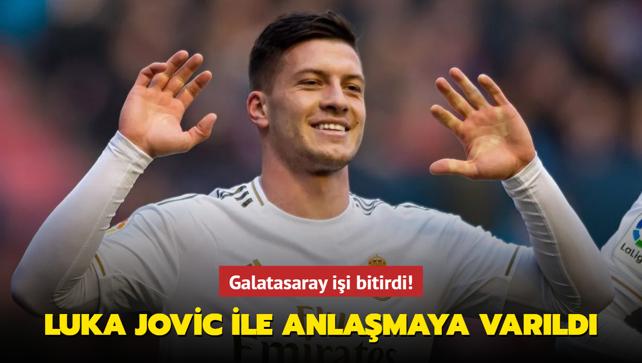 Galatasaray ii bitirdi! Luka Jovic ile anlamaya varld