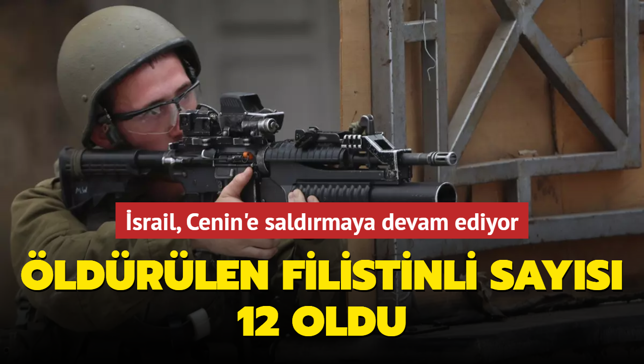 srail, Cenin'e saldrmaya devam ediyor...ldrlen Filistinli says 12 oldu