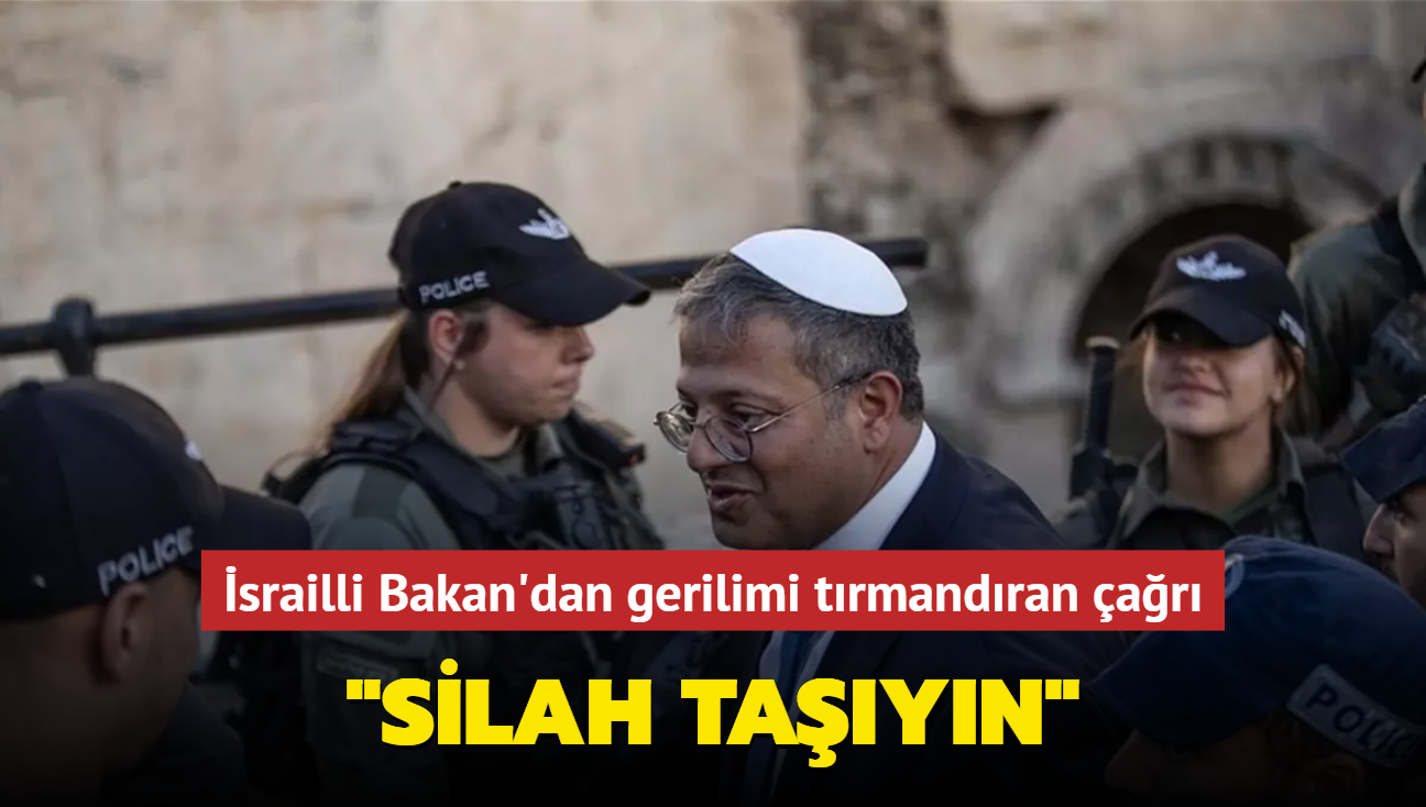 srailli Bakan'dan gerilimi trmandran ar..."Silah tayn"