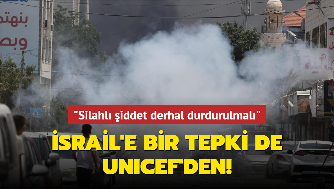 srail'e bir tepki de UNICEF'den! "Silahl iddet derhal durdurulmal"