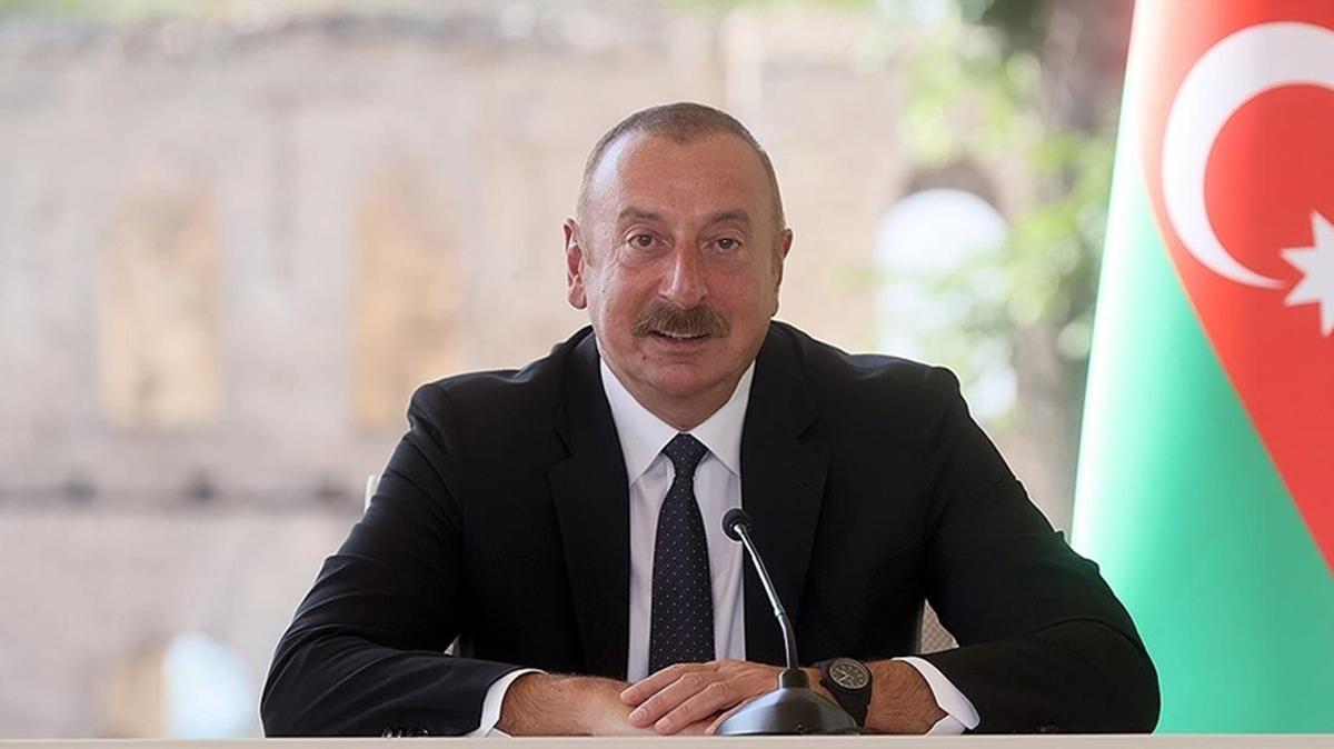 Aliyev: Ermenistan silahl glerini Karaba'dan tamamen ekmeli