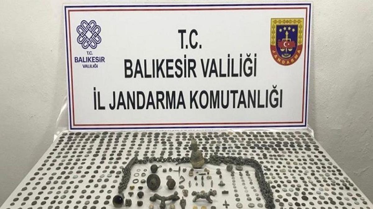 Balkesir'de tarihi eser kaakl operasyonu