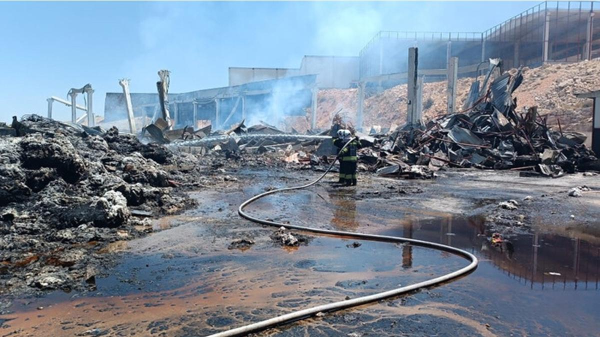 Gaziantep'teki fabrika yangnnn bilanosu beli oldu