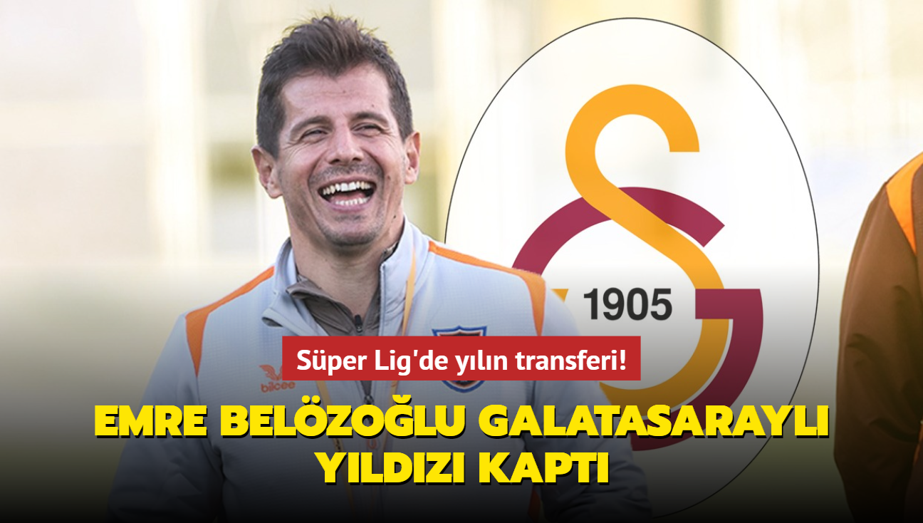 Sper Lig'de yln transferi! Emre Belzolu Galatasarayl yldz kapt...