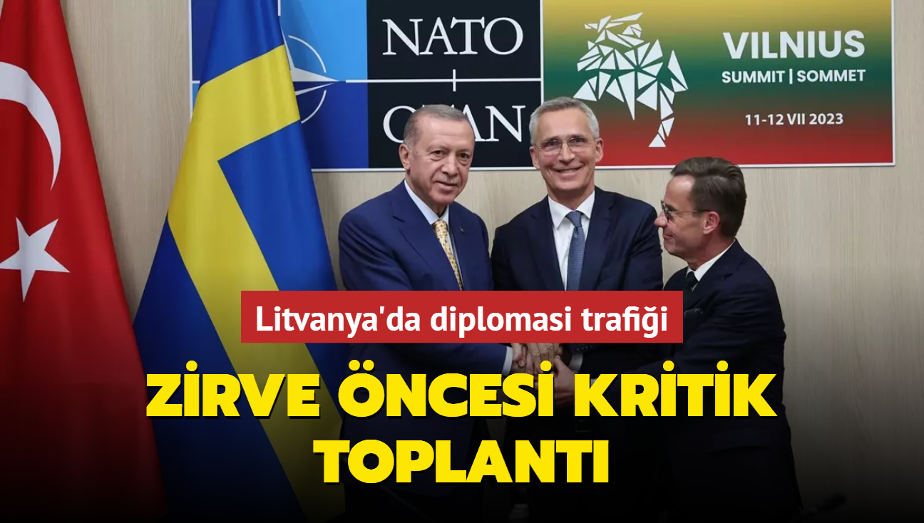 Zirve ncesi kritik toplant... Litvanya'da diplomasi trafii