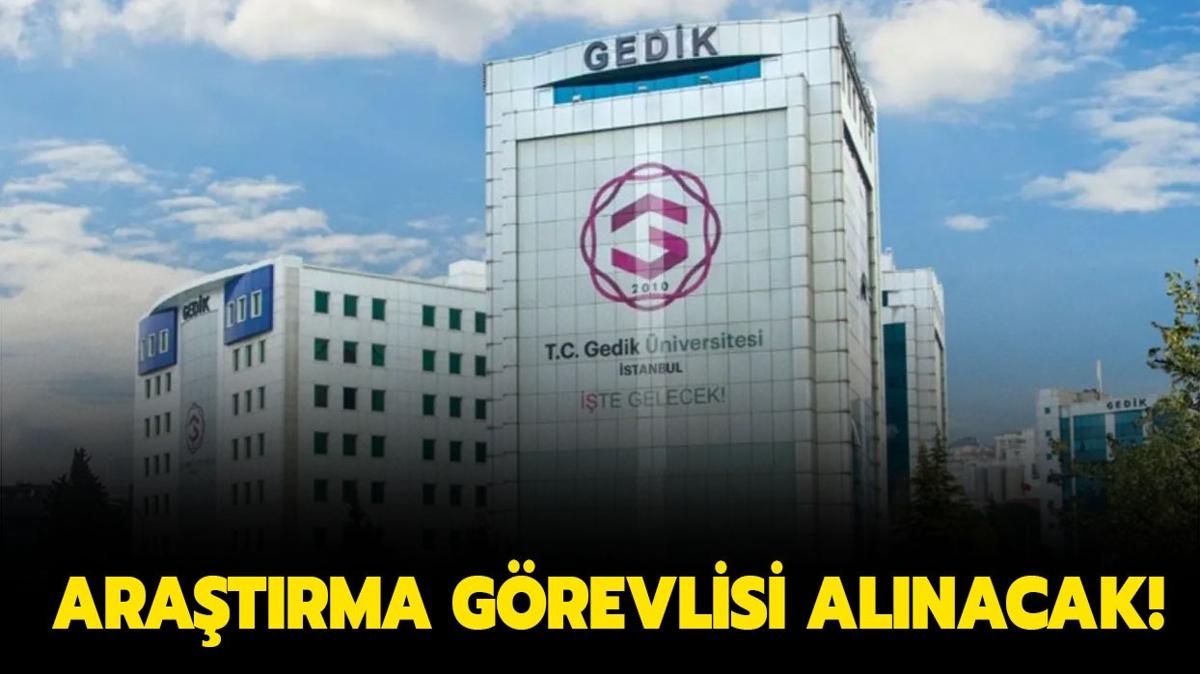 stanbul Gedik niversitesi Aratrma grevlisi alacak!