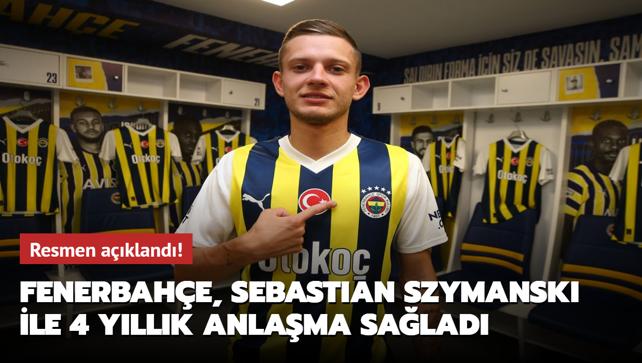 Resmen akland! Fenerbahe, Sebastian Szymanski ile 4 yllk anlama salad