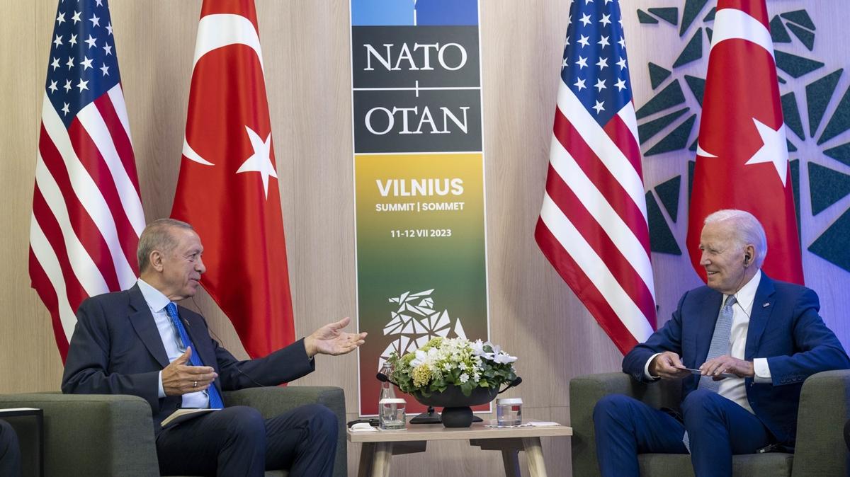 Bakan Erdoan ile Biden NATO Zirvesi'nde grt... "Tekrar bir araya gelmek harikayd"