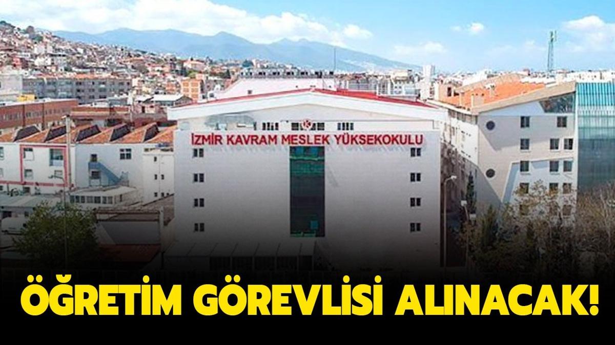 zmir Kavram Meslek Yksekokulu'na retim Grevlisi alnacak!