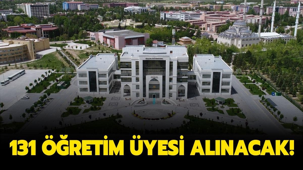 Seluk niversitesi 131 retim yesi alnacak!