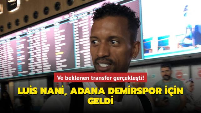 Ve beklenen transfer gerekleti! Luis Nani, Adana Demirspor iin geldi