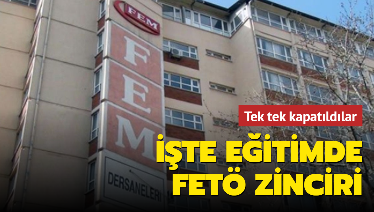 15 Temmuz sonras tek tek kapatldlar... te Eitimde FET zinciri