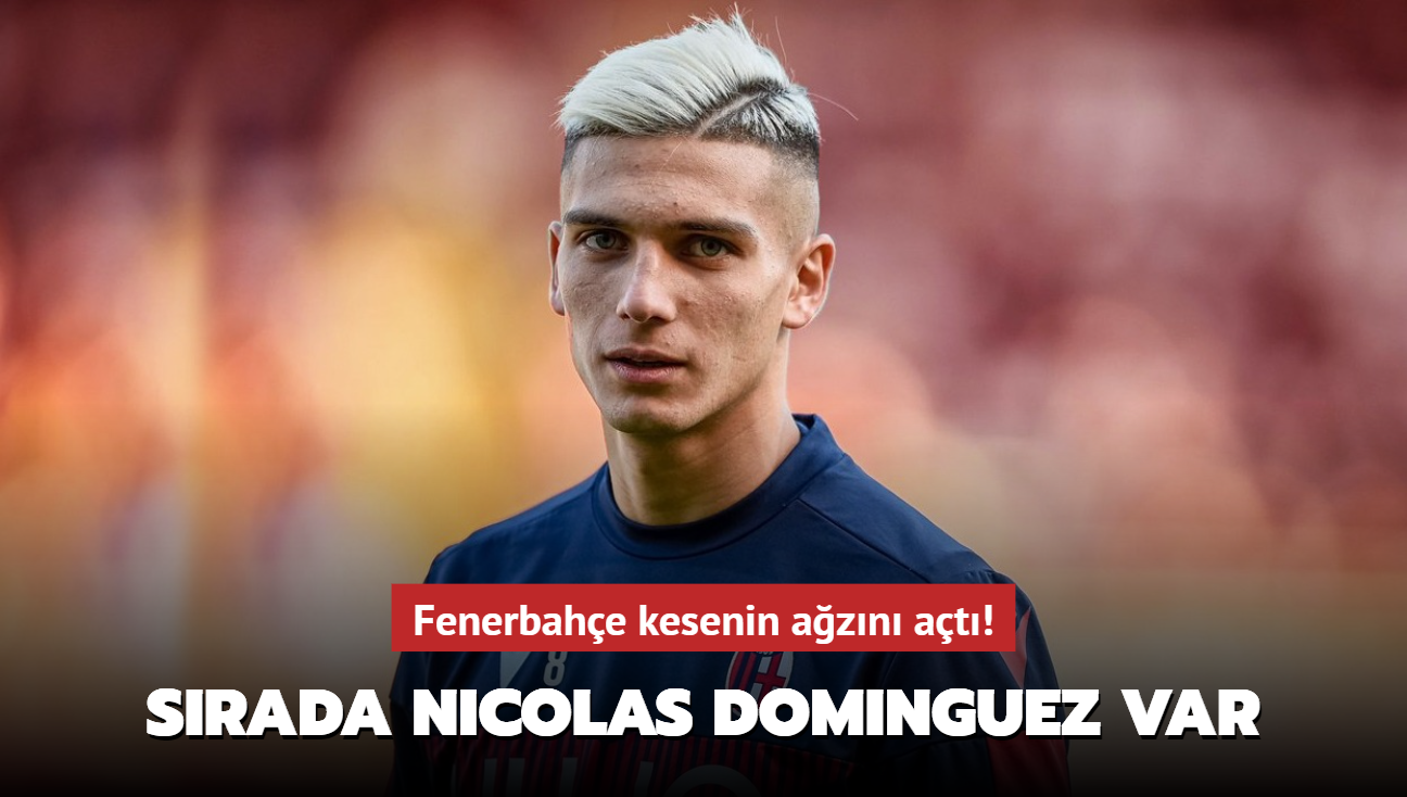 Fenerbahe'de srada Nicolas Dominguez var! Transfer iin kesenin az ald