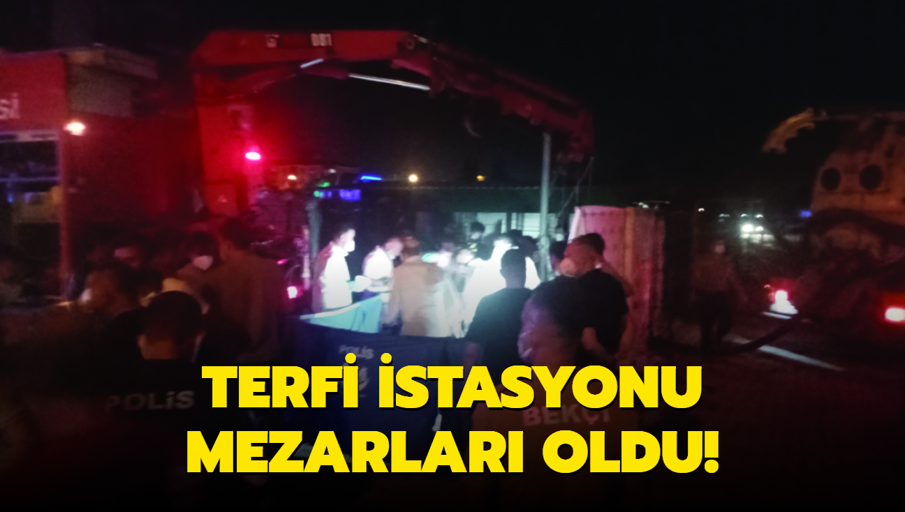 Terfi istasyonu mezarlar oldu! 3 kii hayatn kaybetti