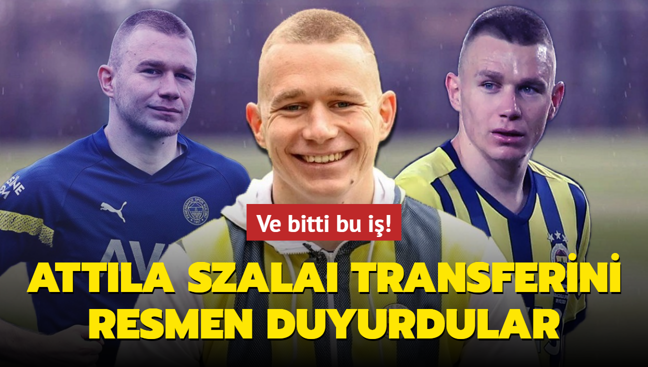 Ve bitti bu i! Attila Szalai transferini resmen duyurdular...