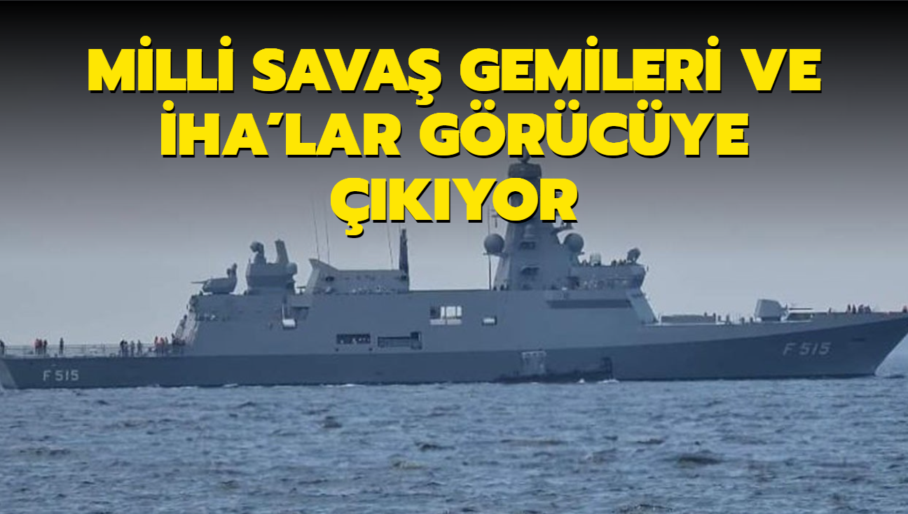 Milli Sava Gemileri ve HA'lar grcye kyor