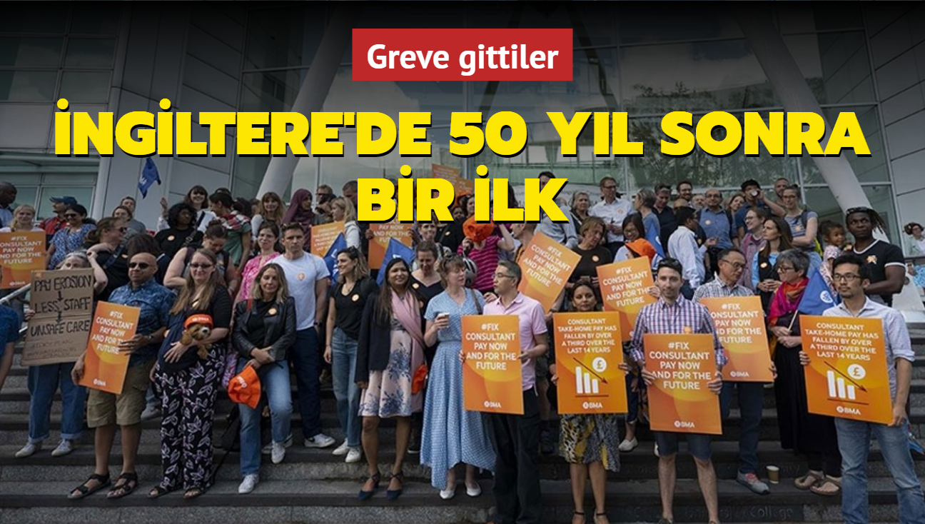 ngiltere'de 50 yl sonra bir ilk... Greve gittiler