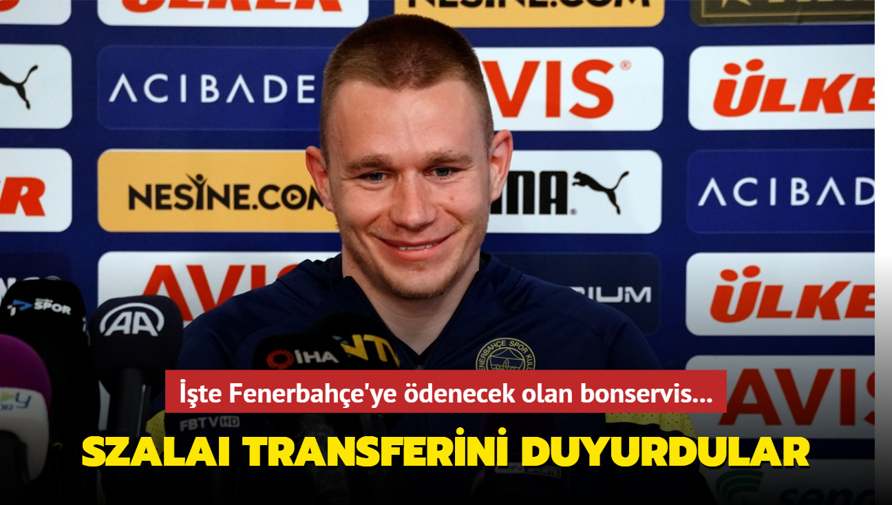 Attila Szalai transferini resmen duyurdular! te Fenerbahe'ye denecek olan bonservis...