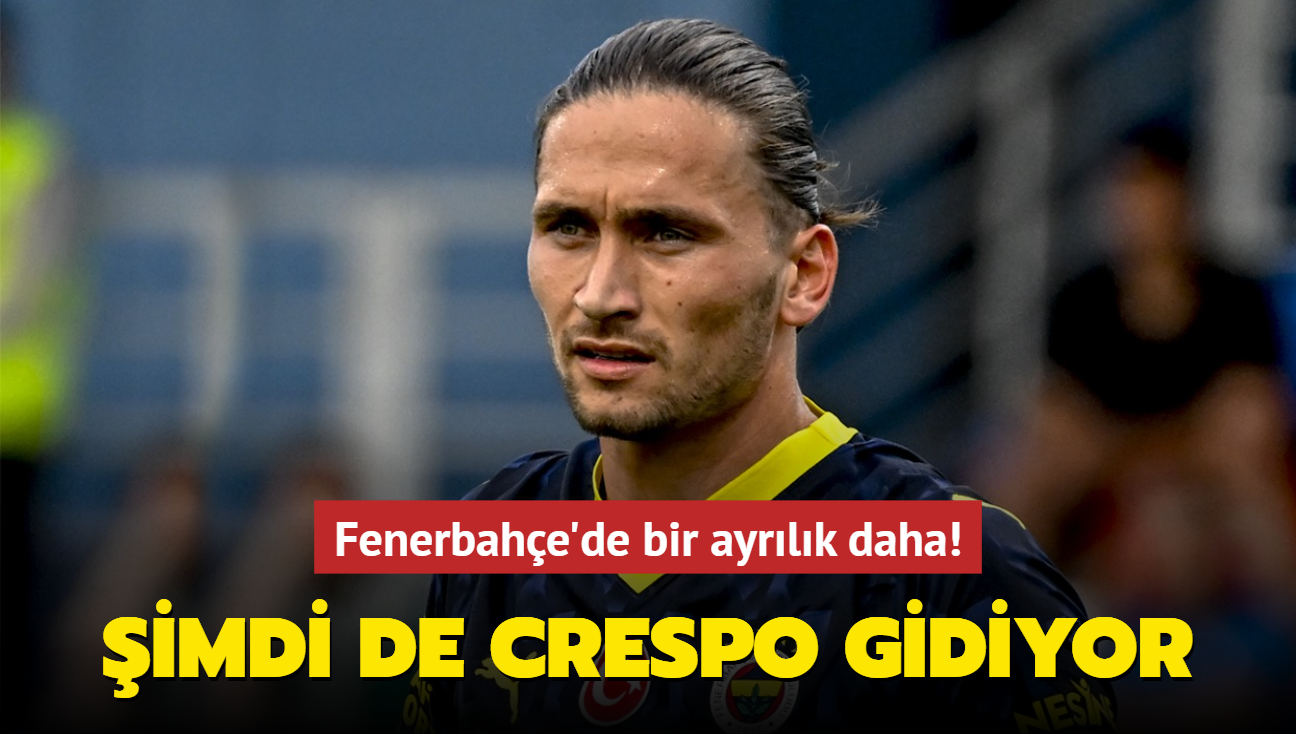 Fenerbahe'de bir ayrlk daha! imdi de Miguel Crespo gidiyor