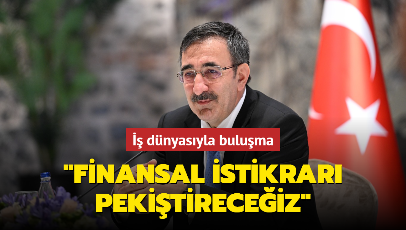  dnyasyla buluma... Cumhurbakan Yardmcs Ylmaz: Finansal istikrar pekitireceiz