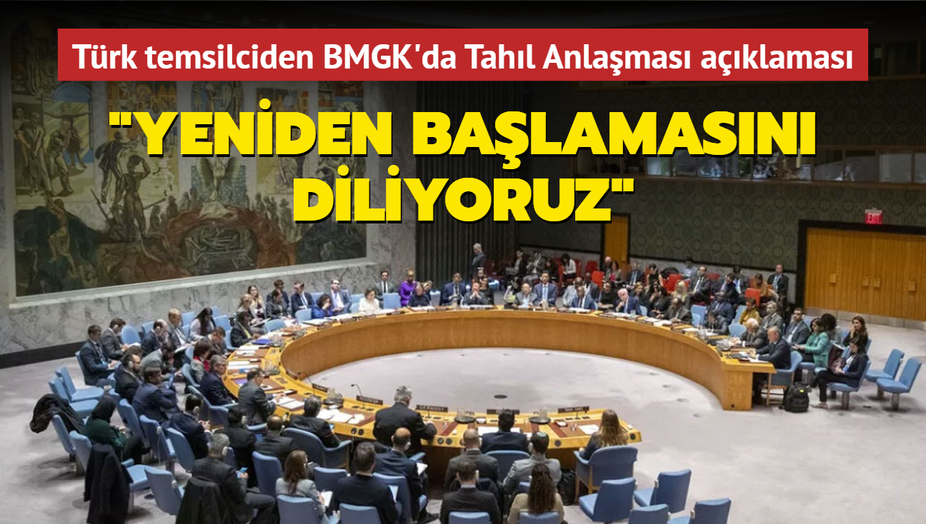 Trk temsilciden BMGK'da Tahl Anlamas aklamas... "Yeniden balamasn diliyoruz"