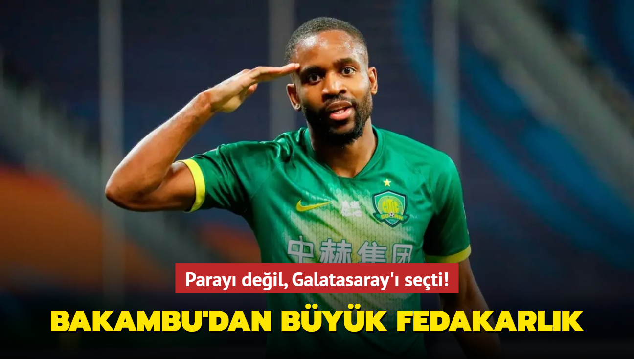 Cedric Bakambu'dan byk fedakarlk! Paray deil, Galatasaray' seti