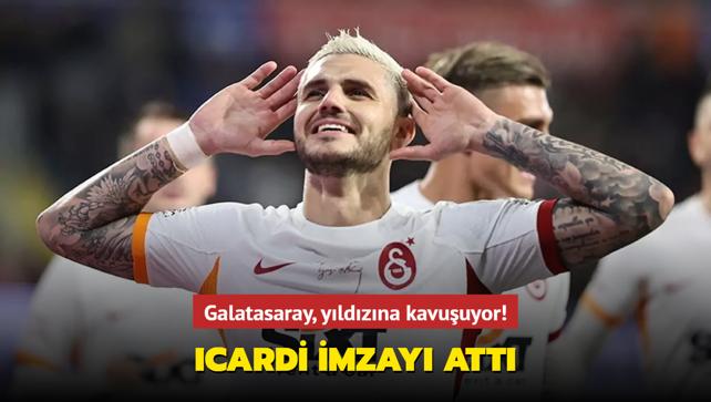 Galatasaray, yldzna kavuuyor! Icardi imzay att