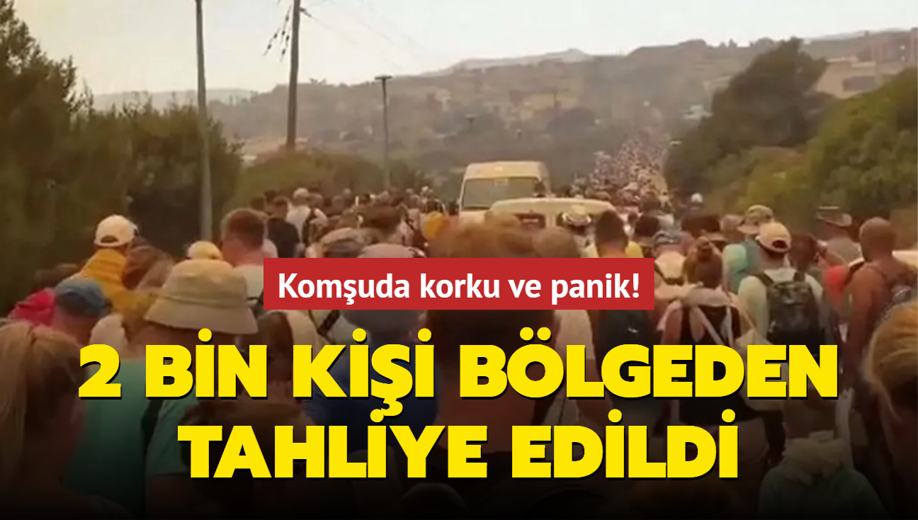 Komuda korku ve panik! 2 bin kii blgeden tahliye edildi