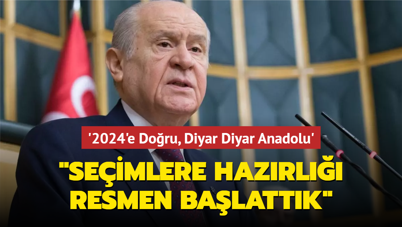 '2024'e Doru, Diyar Diyar Anadolu'... "Seimlere hazrlk srecini resmen balattk"