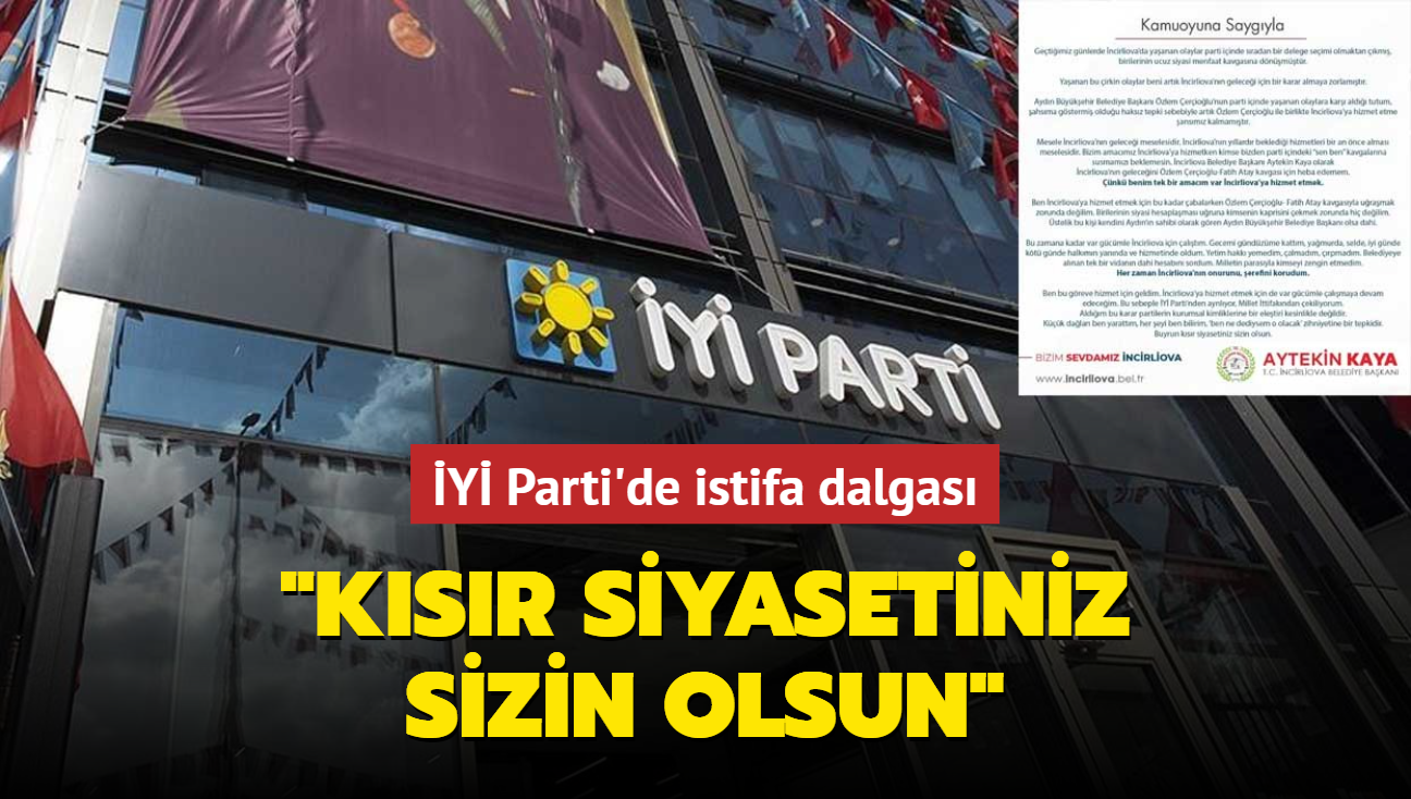 Y Parti'de istifa dalgas... "Ksr siyasetiniz sizin olsun"