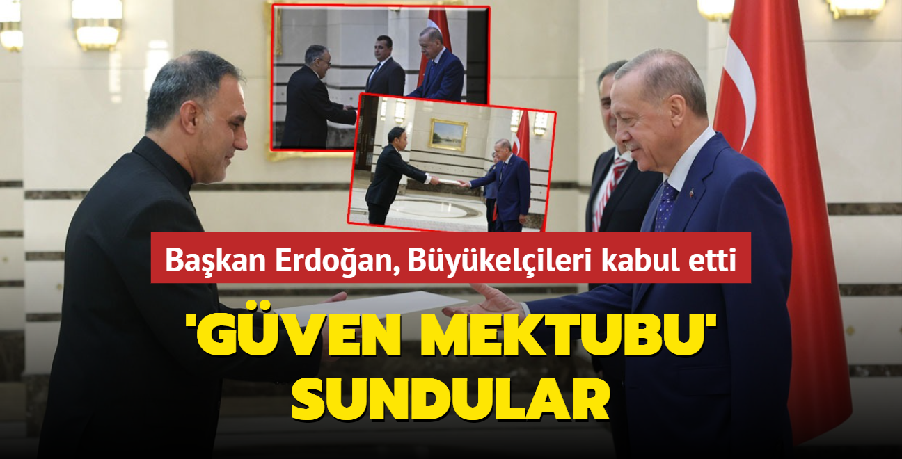 Başkan Erdoğan Büyükelçileri kabul etti 'Güven mektubu' sundular