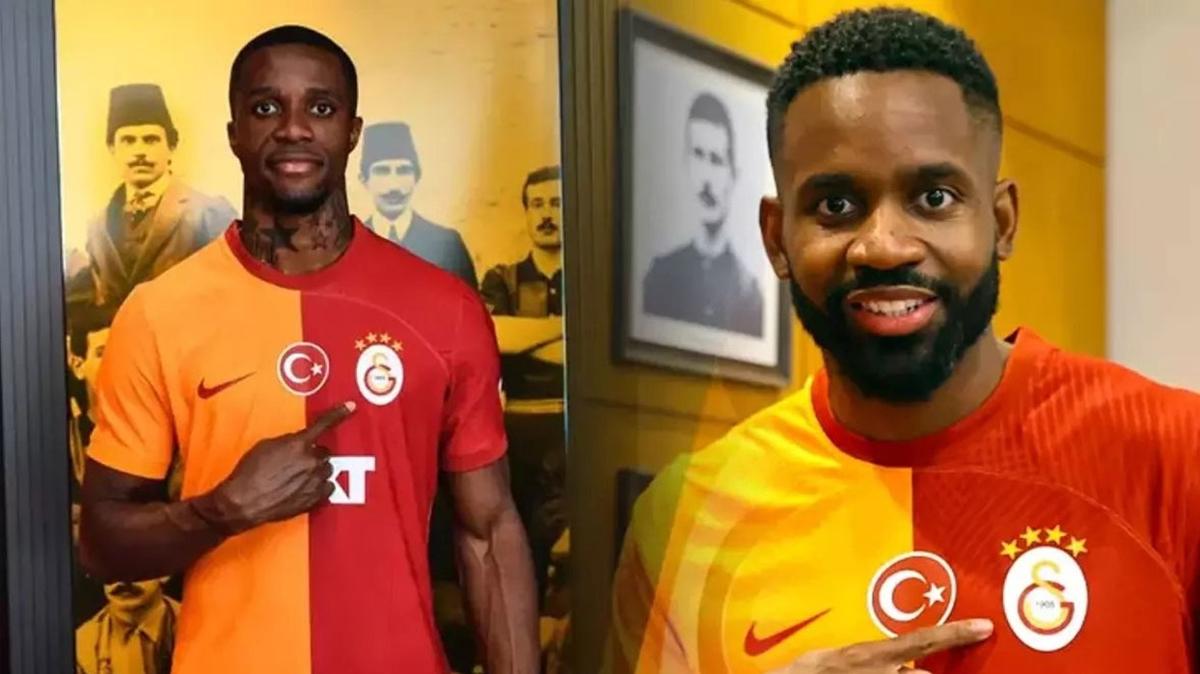 Galatasaray'da, Zaha ve Bakambu saha kyor