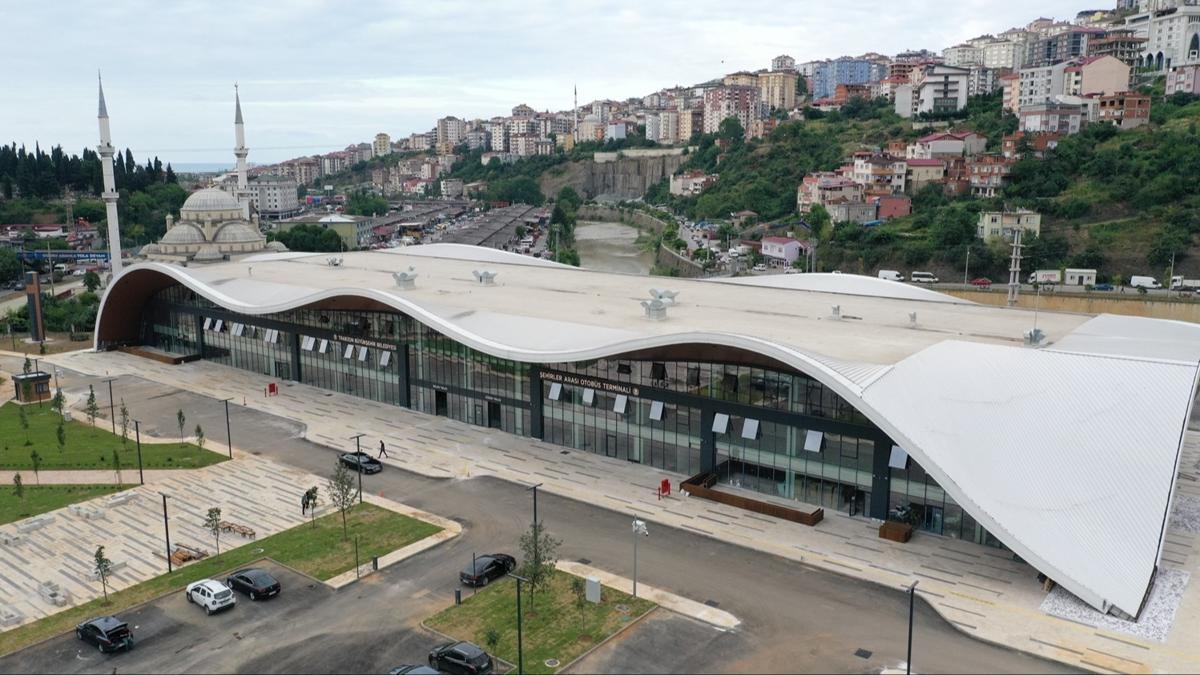 Trabzon'da yeni otobs terminalin alyor