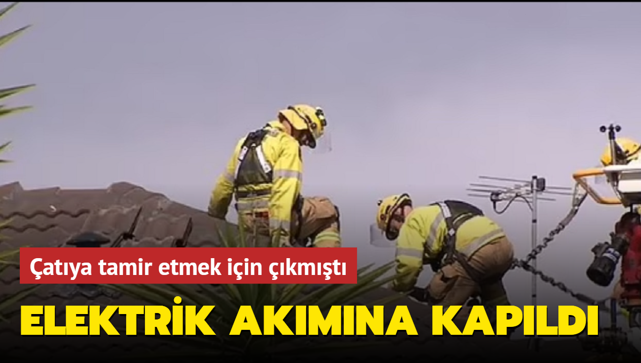 atya tamir etmek iin kmt: Elektrik akmna kapld