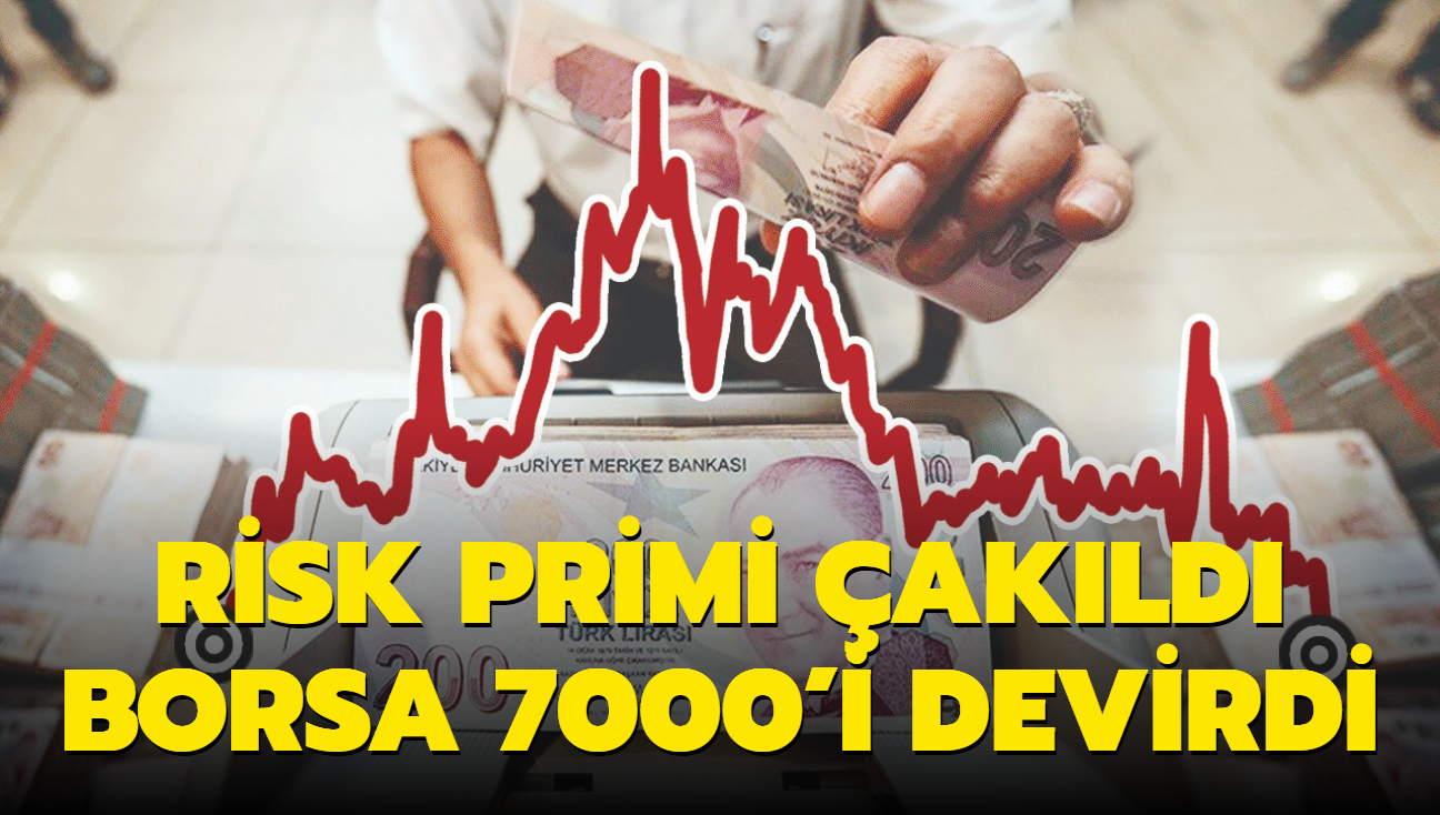 Risk primi akld borsa 7000'i devirdi! Risk primi 398 puana kadar dt