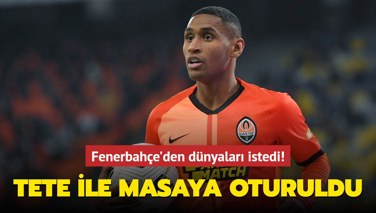 Tete ile masaya oturuldu! Fenerbahe'den dnyalar istedi