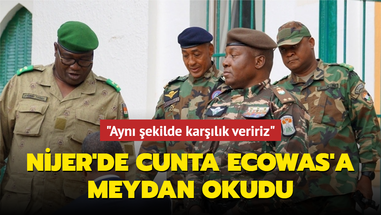 Nijer'de cunta ECOWAS'a meydan okudu... "Ayn ekilde karlk veririz"