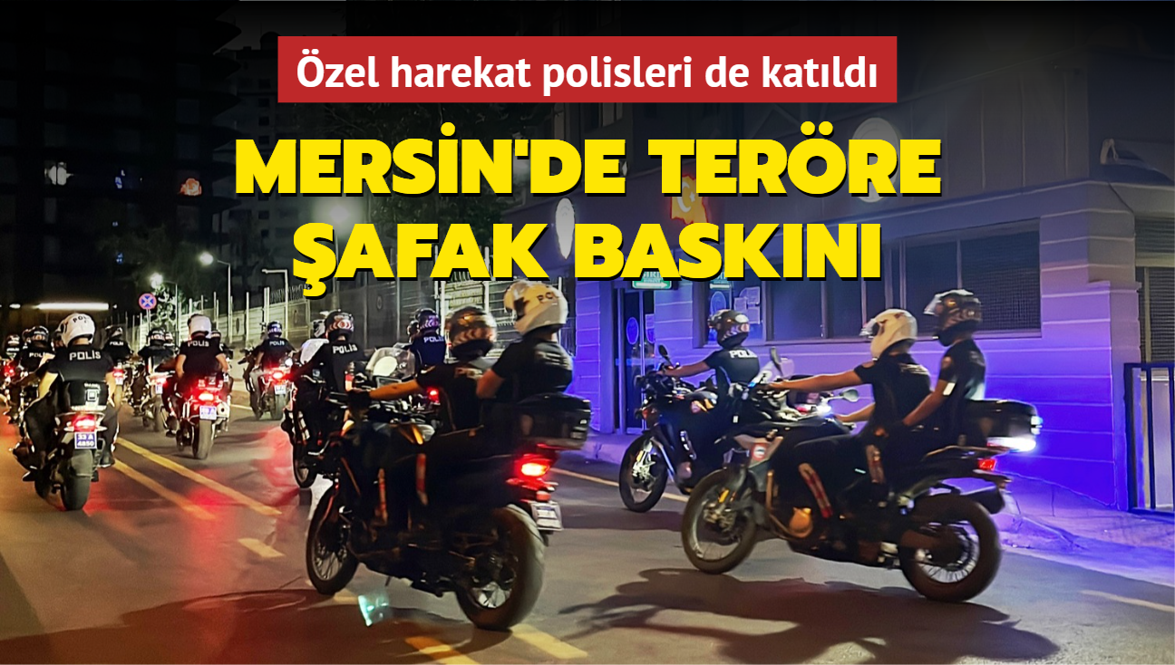 Mersin'de terre afak baskn