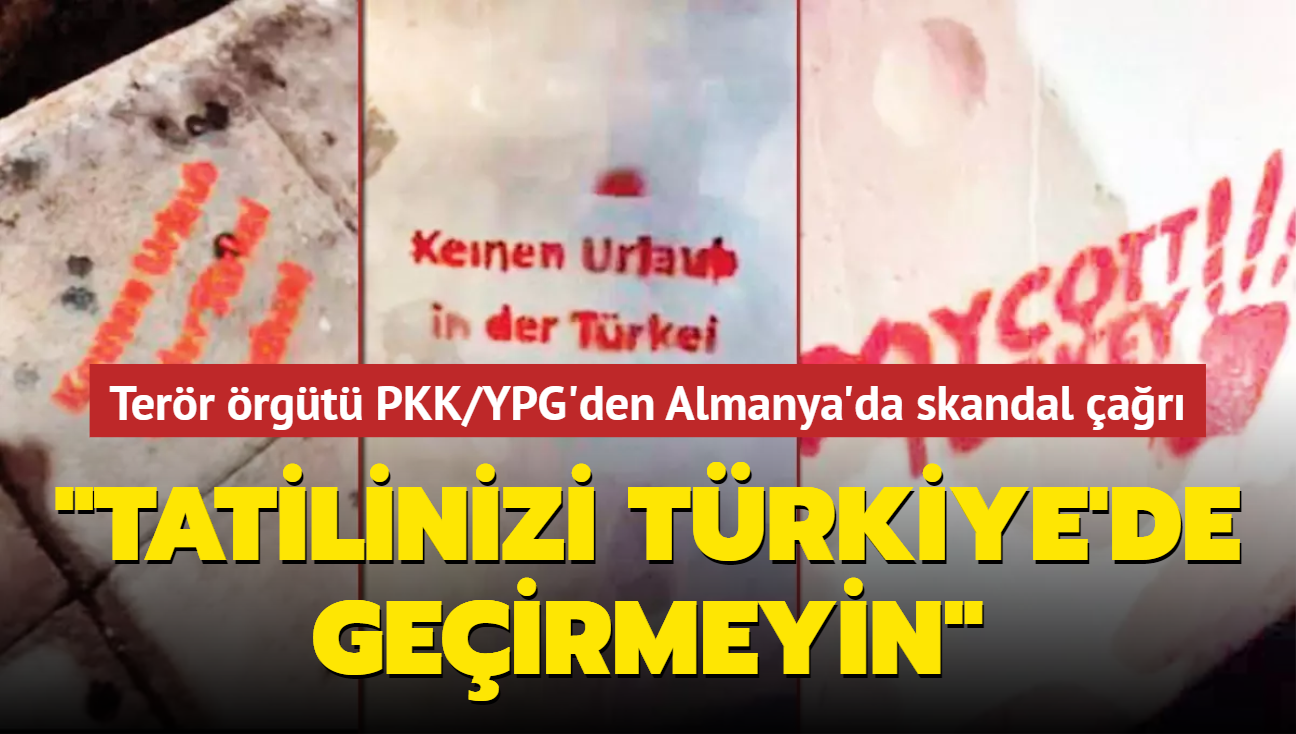 PKK/YPG'den Almanya'da skandal Trkiye ars