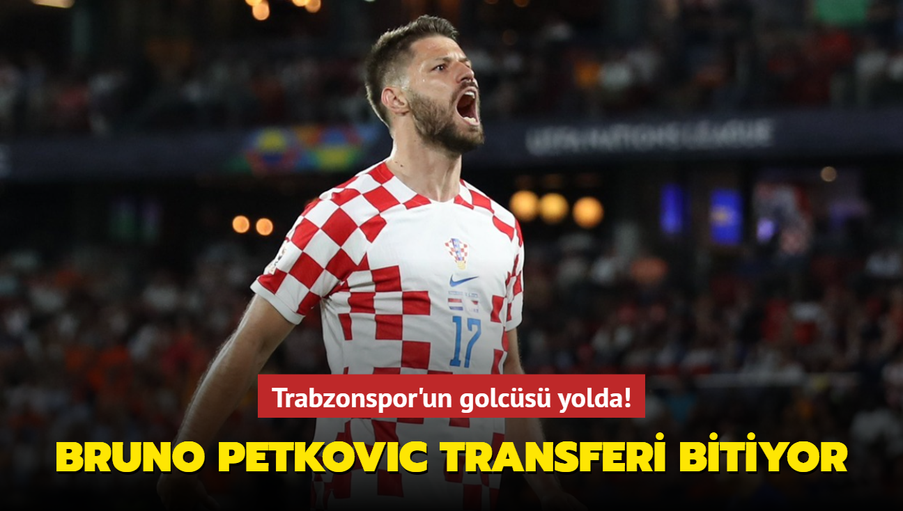 Trabzonspor'un golcs yolda! Bruno Petkovic transferi bitiyor