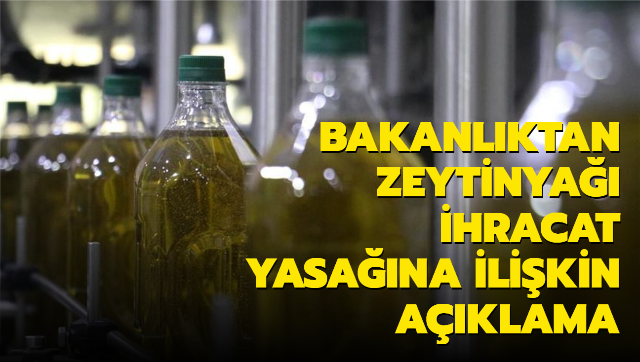 Ticaret Bakanl'ndan 'zeytinya ihracat' aklamas