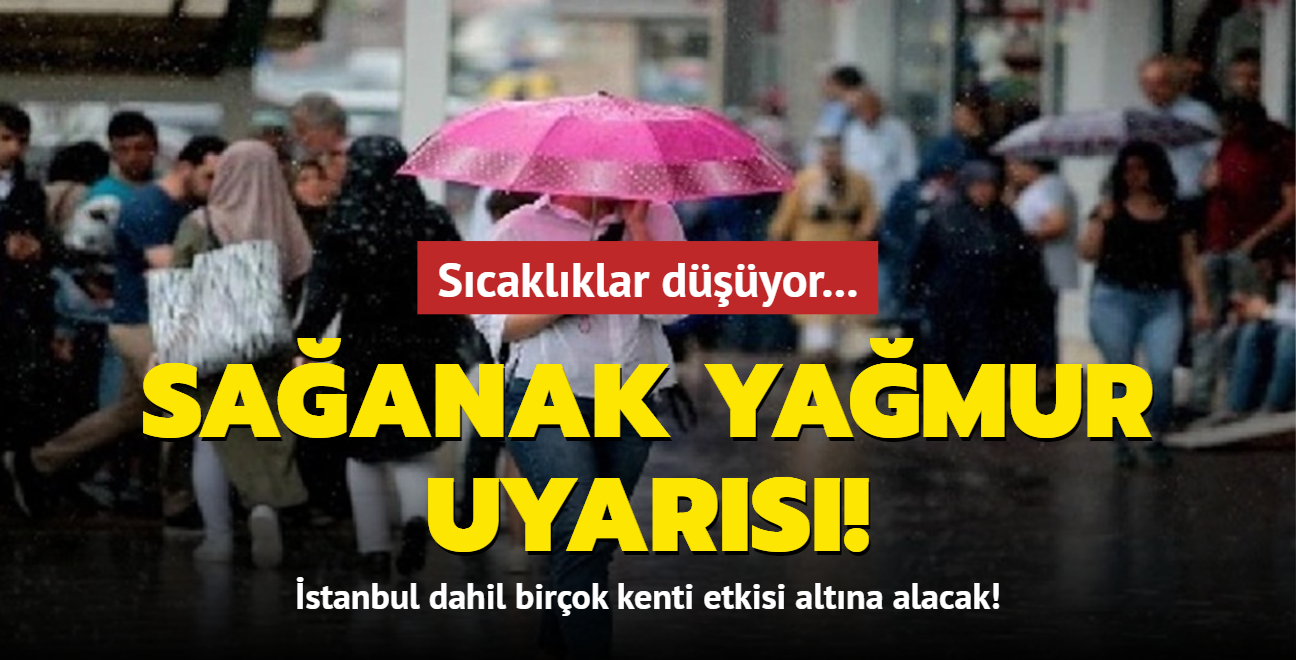 Sıcaklıklar düşüyor... Meteoroloji'den sağanak yağmur uyarısı! İstanbul dahil birçok kenti etkisi altına alacak!
